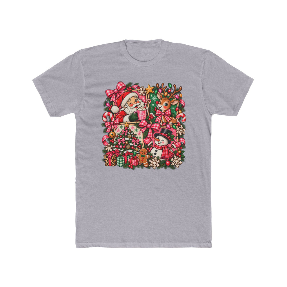 Christmas Santa and Reindeer Holiday T-Shirt – Mistletoe & Magic